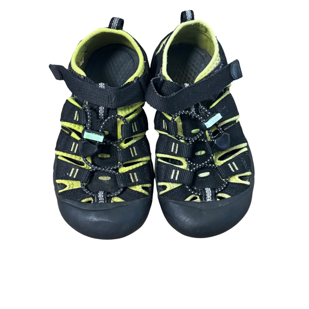 Keen Big Kids Newport H2 Shoes Sz 1 Black Waterproof Hiking Sandals Closed Toe